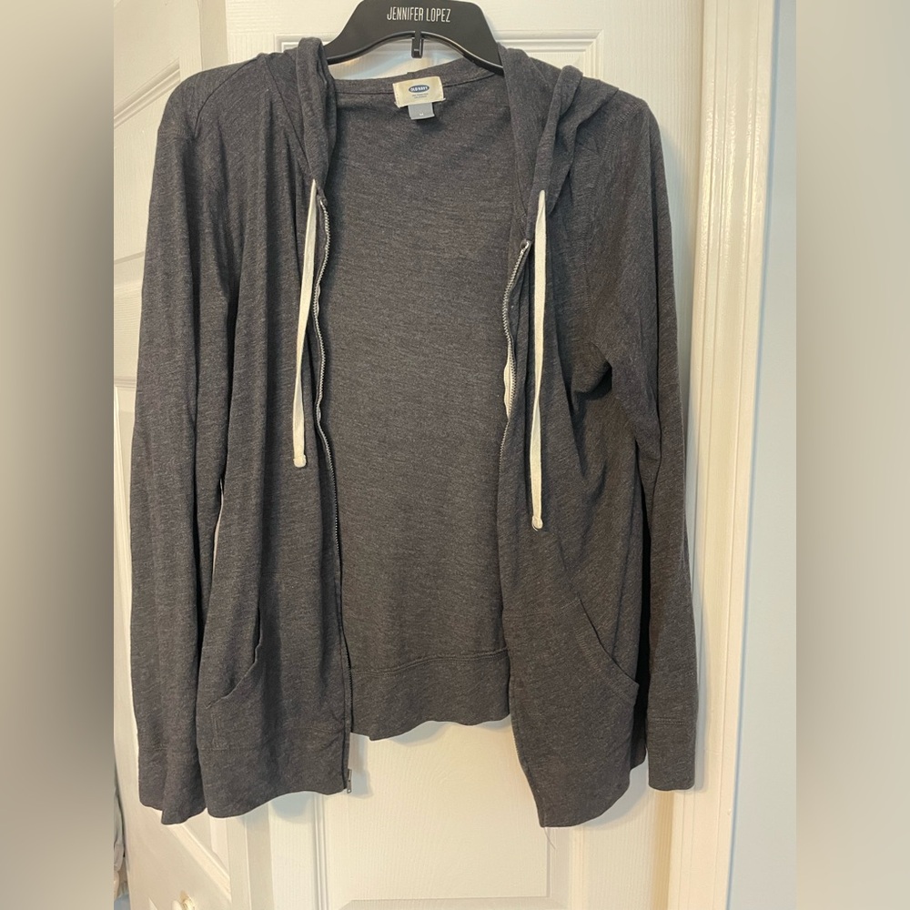Old Navy Charcoal Women's Zip Up Hoodie Jacket